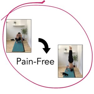 Pain free headstand